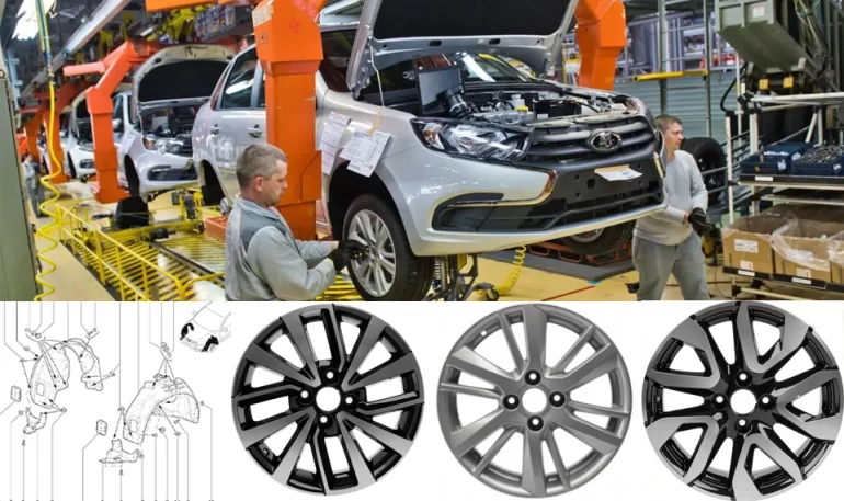 Lada Granta получила новые подкрылки и покрытие литых дисков