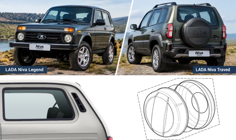 АВТОВАЗ обновил покрытие деталей Lada Niva Legend и Niva Travel